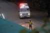 Two ambulances were seen Sunday evening leaving a cave in