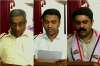 Sudin Dhavalikar, MGP (L), Pramod Sawant, BJP (C) and Vijai