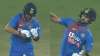 Virat Kohli imitating Kesrick Williams' notebook celebration