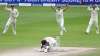 Shai Hope of West Indies is bowled by Stuart Broad of