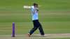 Eoin Morgan of England hits out during the Third One Day