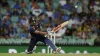 India's captain Virat Kohli hits a six during the second