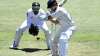 New Zealand's Kane Williamson bats during play on day one