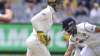 India's Ajinkya Rahane, right, is run out by Australia's