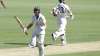 Australia's Marnus Labuschagne celebrates on reaching his