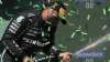 Mercedes driver Lewis Hamilton of Britain celebrates on the