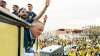 Villarreal fans welcome players after Europa League victory over Man Utd