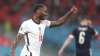 England's Raheem Sterling fives his thumb up during the