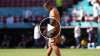Spain's goalkeeper Unai Simon reacts after taking an own