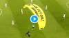 Greenpeace paraglider, parachute protestor, euro 2020,