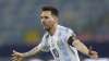 Argentina's Lionel Messi celebrates scoring his side's