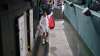 Switzerland's Roger Federer leaves Centre Court after
