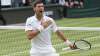 Serbia's Novak Djokovic celebrates after defeating Canada's