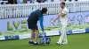 England bowler Mark Wood injures his shoulder after