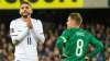 Domenico Berardi of Italy reacts after a missed shot at goal during the World Cup 2022 group C quali
