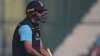 Indian cricket coach Rahul Dravid trains with players ahead of the fourth day of India vs New Zealan