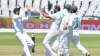 India pacer Shami celebrates with his teammate after taking the wicket of Aiden Markram on Day 3 of 